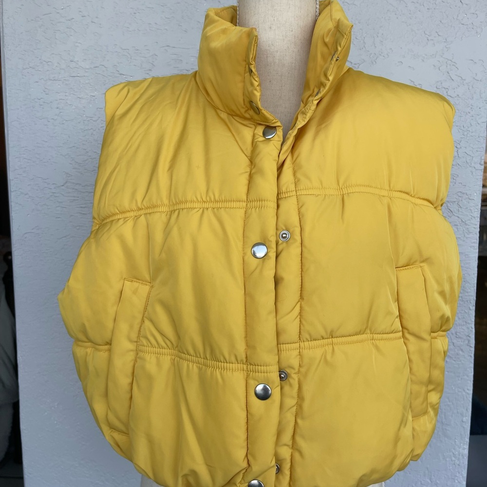 H&M Yellow Puffer Vest